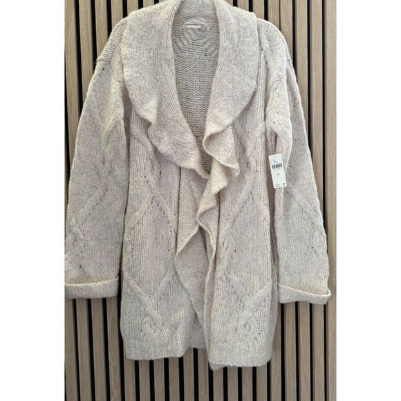 NWT ANTHROPOLOGIE Sz XS CARDIGAN SWEATER IVORY - Picture 6 of 6